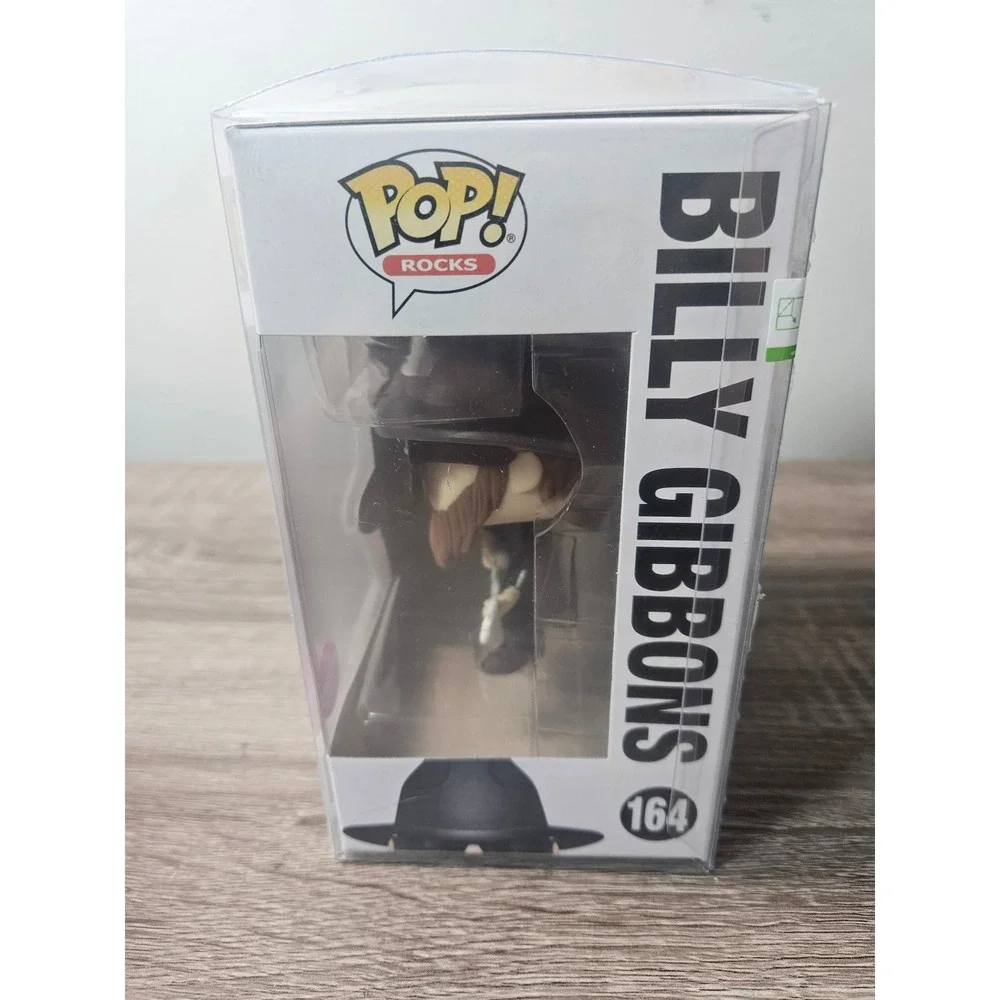Funko Pop Rocks ZZ Top Billy Gibbons 164 Flocked Vinyl Figure with Protector
